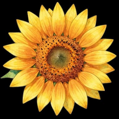 sunflower flower in a digital bouquet